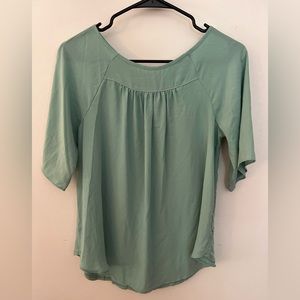 Loft Sage Flowy Blouse